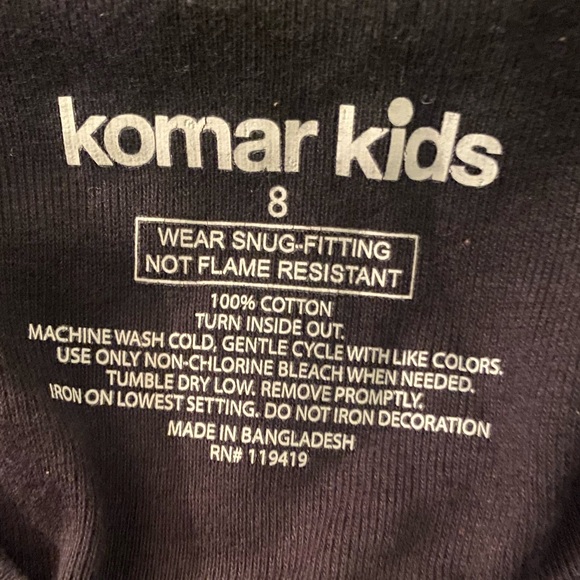 Glow-in-the-dark Komar Kids Unisex Skeleton Bones Long Halloween Sleeve Tee - Picture 2 of 2